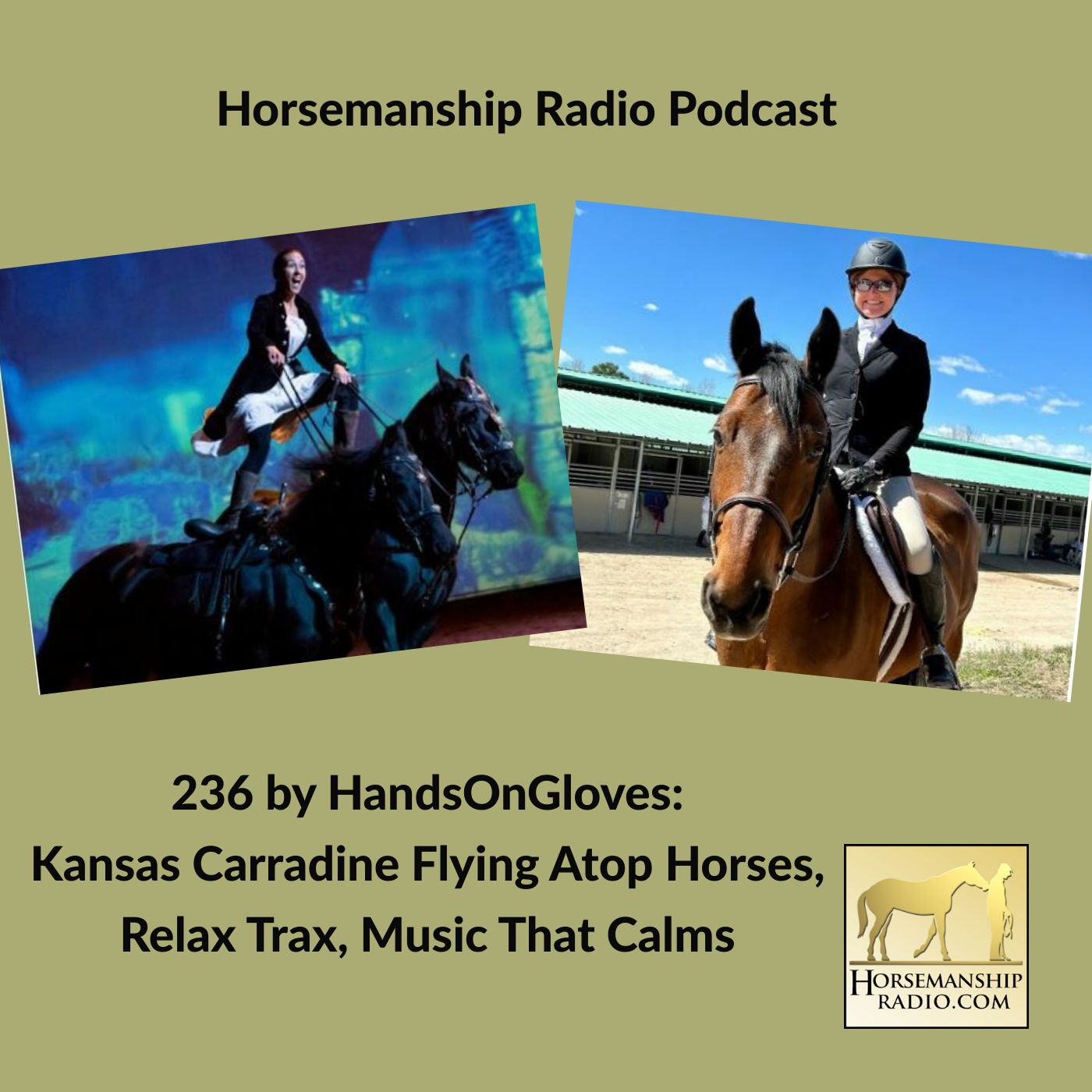 236 by HandsOnGloves Kansas Carradine Flying Atop Horses & Relax Trax